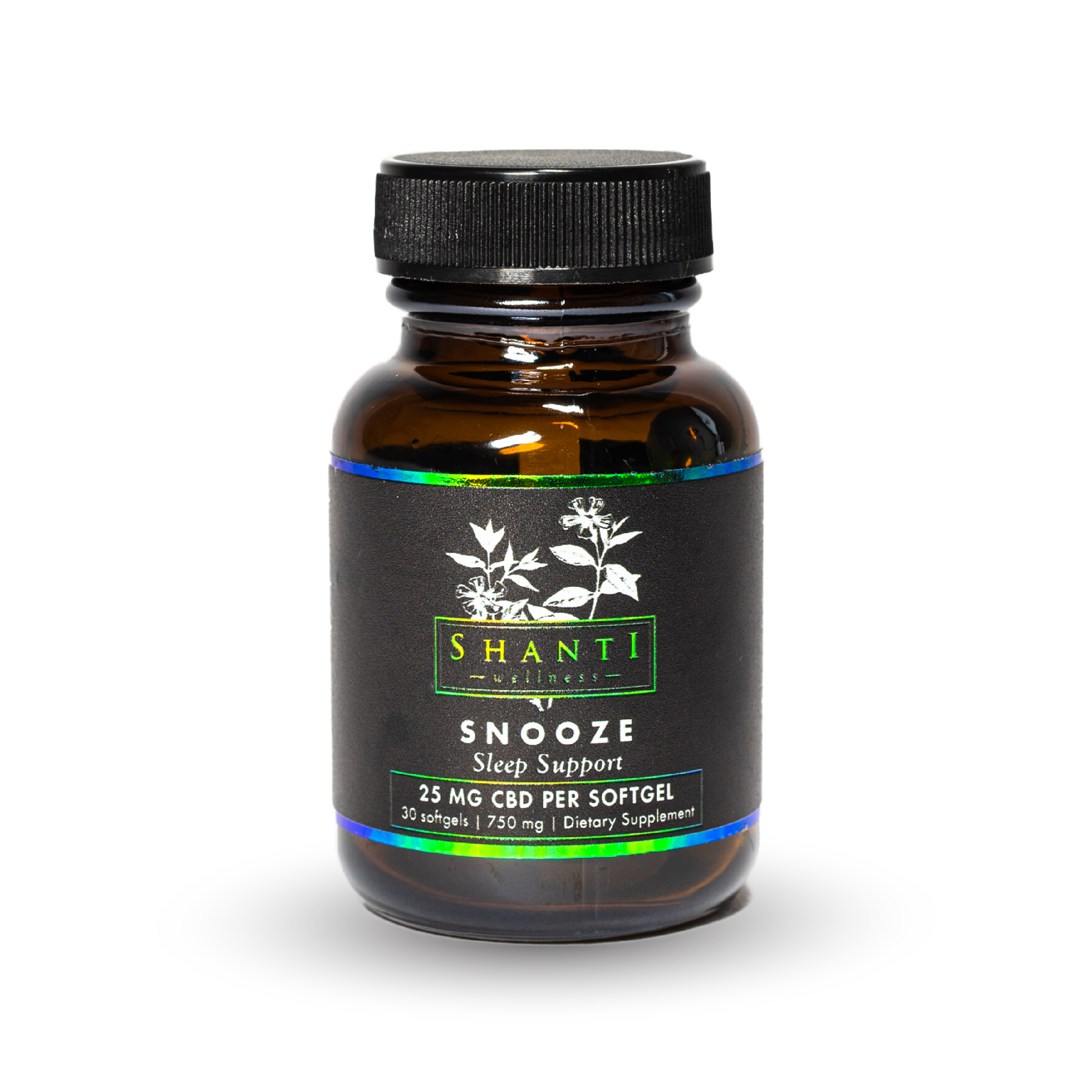 Snooze CBD Softgels with Melatonin 750mg - Shanti Wellness